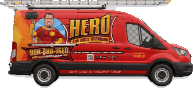 Hero Air Duct Cleaning service van